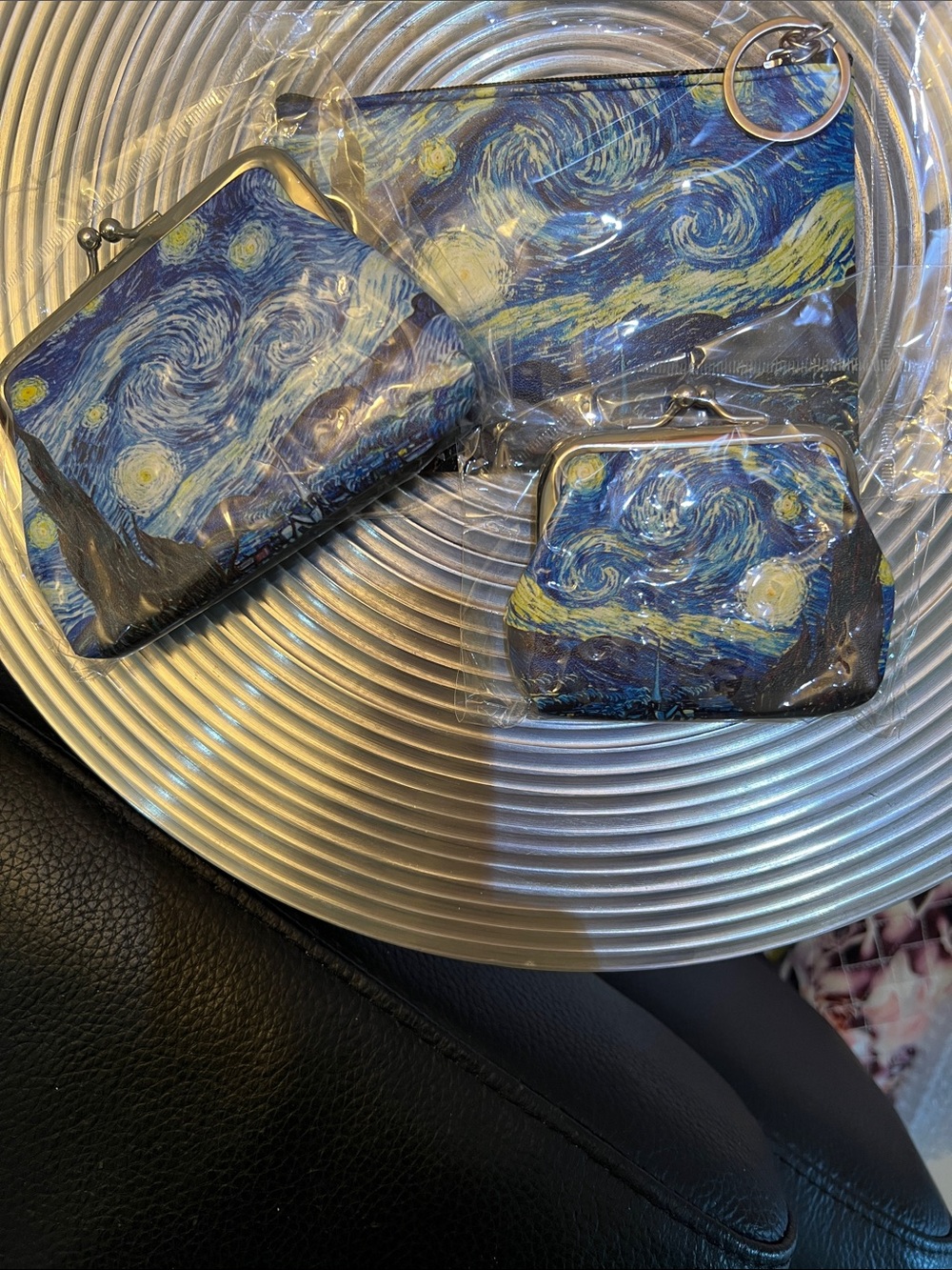 STARRY NIGHT by Vincent Van Gogh makeup case trio